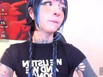 cyberia____________________ — Goal: i want to play with my pussy for u #18 #ahegao #goth #tattoo #petite - Next Goal: i want to play with my ass