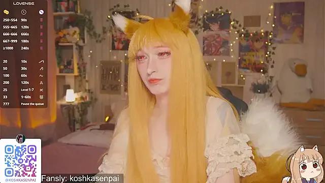 koshkasenpai — Ahegao with fake cum in mouth