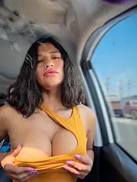 sexi_noemi — Riding a dildo naked in the car