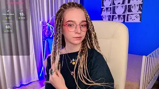 VioletShine — play with drool close to the camera