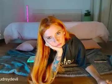 audreydevil — Make me cum with tip 55,100,160tk, pvt is open [6501 tokens left] #redhead #skinny #anal #feet #teen