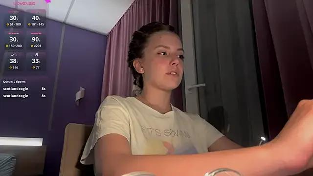 LinaMoonBlessed — Eyes close up and kiss